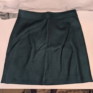 J. Crew Dark Green Mini Skirt